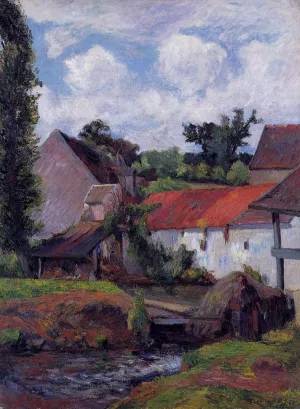 Farm in Osny by Paul Gauguin - Oil Painting Reproduction