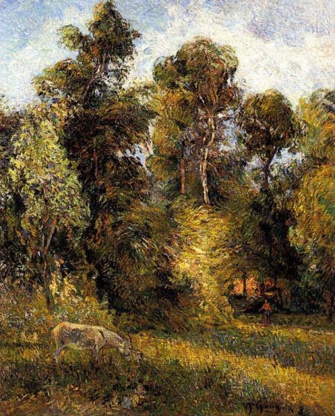 Main Product Photo of Forest Edge Painting by Paul Gauguin