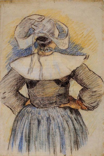 Four Breton Women study by Paul Gauguin - Hand-Painted Oil Painting Reproduction