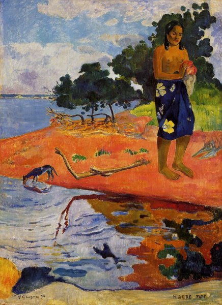 Main Product Photo of Haere Pape Painting by Paul Gauguin