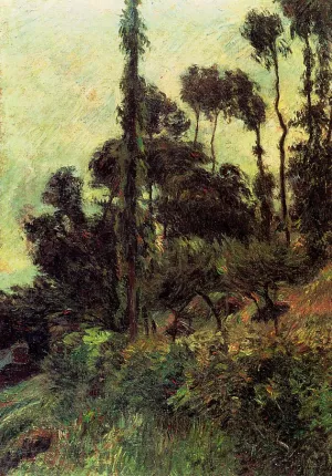 Hillside by Paul Gauguin Oil Painting