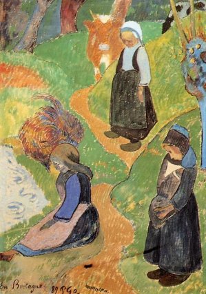 In Brittany by Paul Gauguin Oil Painting
