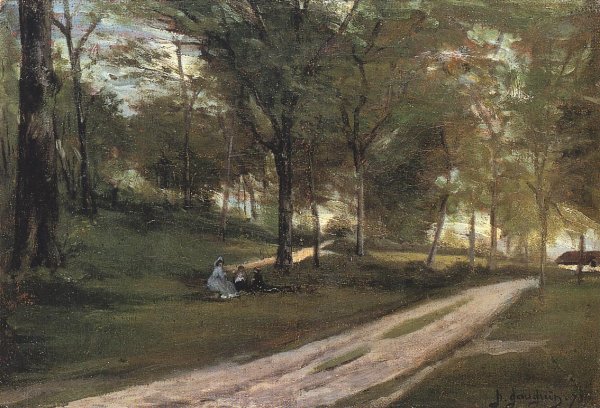 In the Forest, Saint-Cloud II by Paul Gauguin - Hand-Painted Oil Painting Reproduction