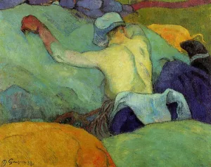 In the Heat of the Day by Paul Gauguin - Oil Painting Reproduction