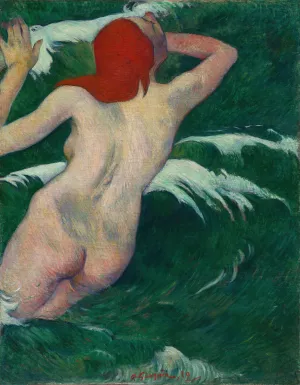 In the Waves by Paul Gauguin Oil Painting