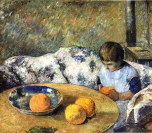 Interieur Avec Aline Gauguin painting by Paul Gauguin