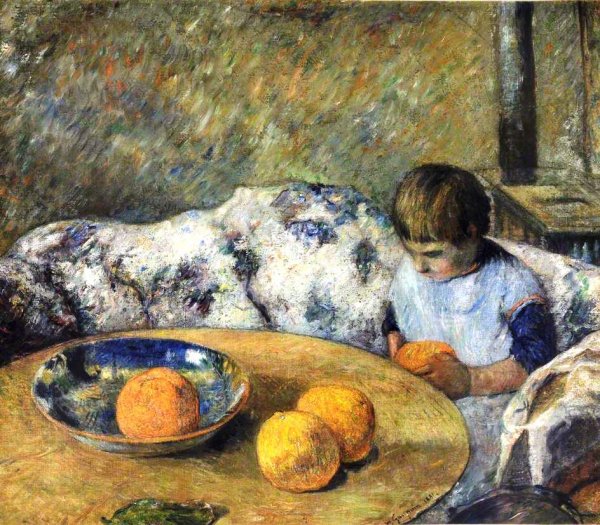 Main Product Photo of Interieur Avec Aline Gauguin Painting by Paul Gauguin