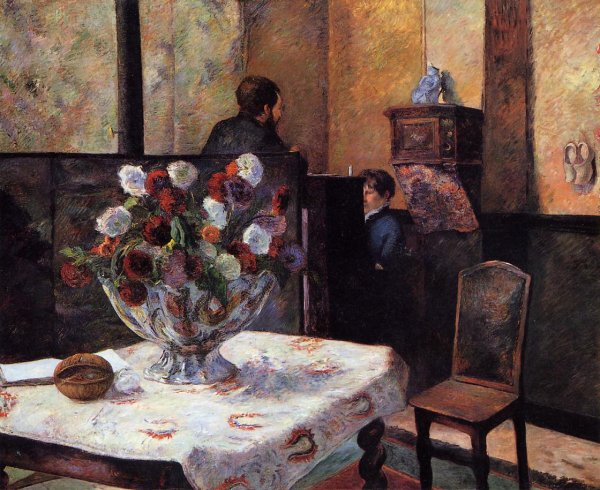 Main Product Photo of Interior of the Painter's House, rue Carcel Painting by Paul Gauguin