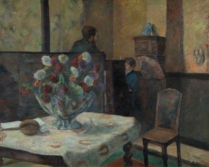 Interior by Paul Gauguin Oil Painting
