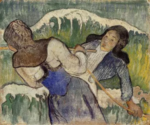 Kelp Gatherers by Paul Gauguin - Oil Painting Reproduction