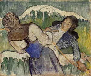 Kelp Gatherers Oil painting by Paul Gauguin