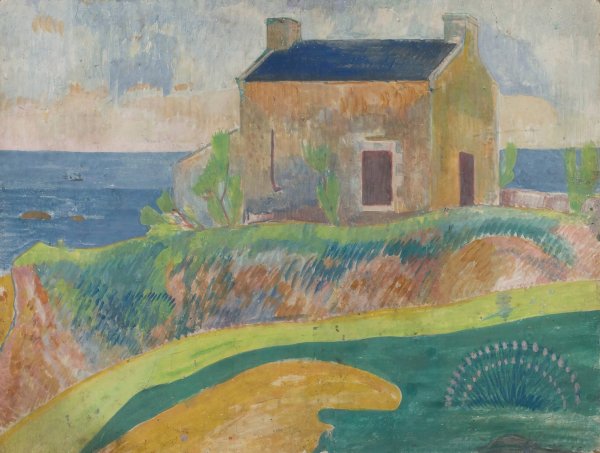 Main Product Photo of La Maison Du Pendu  Painting by Paul Gauguin
