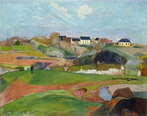Landscape at Le Pouldu by Paul Gauguin Oil Painting