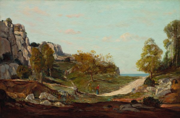 Main Product Photo of Landscape at Saint-Andre, Near Marseilles  Painting by Paul Gauguin