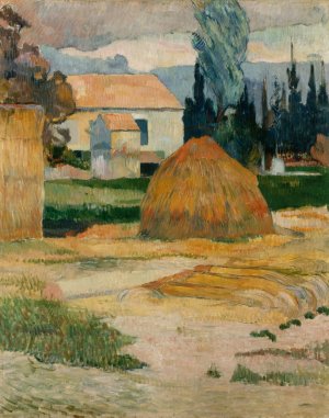 Landscape Near Arles by Paul Gauguin Oil Painting