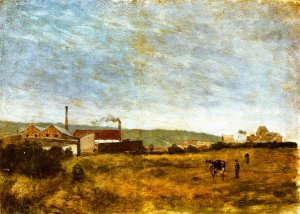 Landscape with Factories by Paul Gauguin Oil Painting