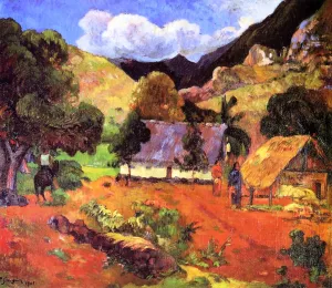 Landscape with Three Figures painting by Paul Gauguin