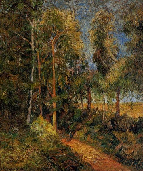Main Product Photo of Lane Through the Beaches Painting by Paul Gauguin