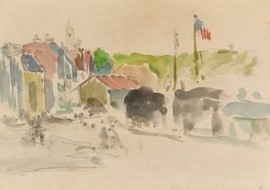 Le Village by Paul Gauguin Oil Painting