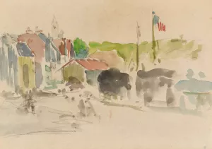 Le Village by Paul Gauguin Oil Painting