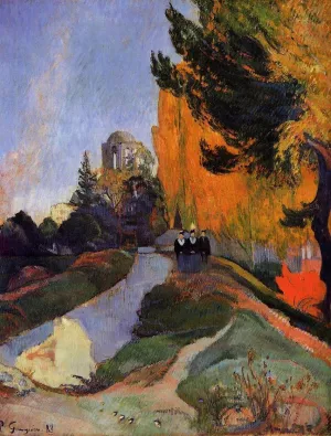 Les Alychamps painting by Paul Gauguin