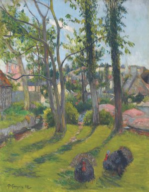 Les dindons, Pont-Aven by Paul Gauguin Oil Painting