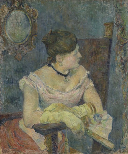 Main Product Photo of Madame Mette Gauguin in Evening Dress  Painting by Paul Gauguin
