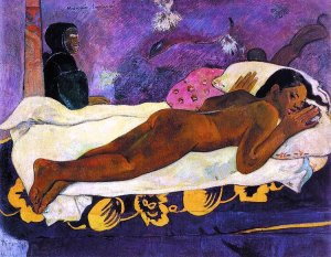 Manao Tupapau The Spirit of the Dead Keeps Watch by Paul Gauguin Oil Painting
