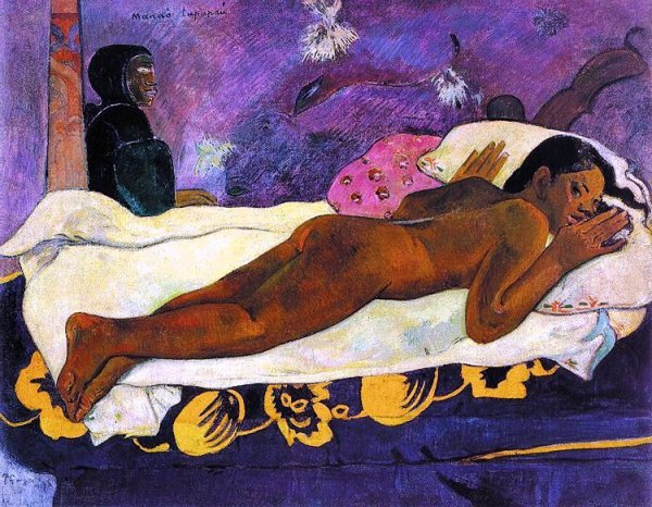 Main Product Photo of Manao Tupapau The Spirit of the Dead Keeps Watch Painting by Paul Gauguin