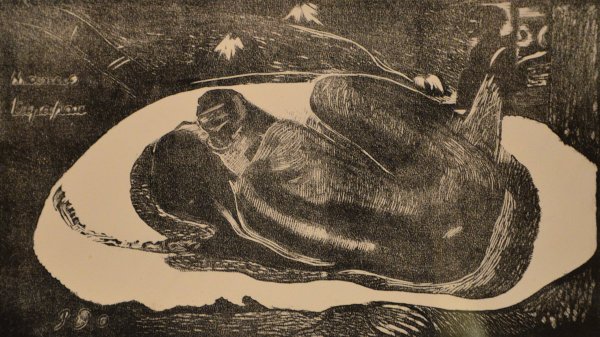 Main Product Photo of Manao Tupapau Painting by Paul Gauguin