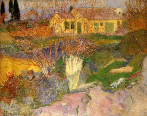 Mas, near Arles by Paul Gauguin - Oil Painting Reproduction