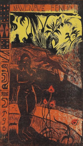 Main Product Photo of Nave Nave Fenua from the Noa Noa Series  Painting by Paul Gauguin