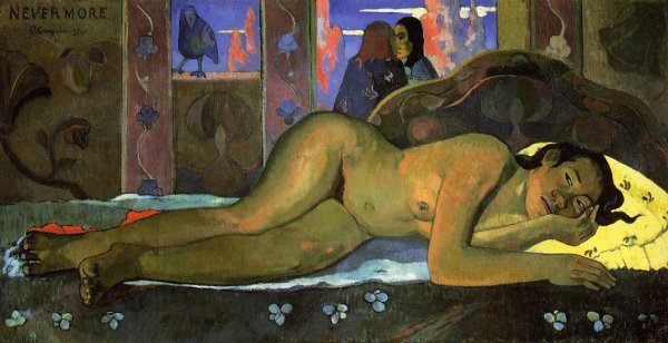 Main Product Photo of Nevermore, Oh Tahiti Painting by Paul Gauguin