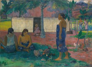No te aha oe riri by Paul Gauguin Oil Painting