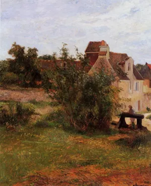 Osny, the Gate, Busagny Farm by Paul Gauguin - Oil Painting Reproduction