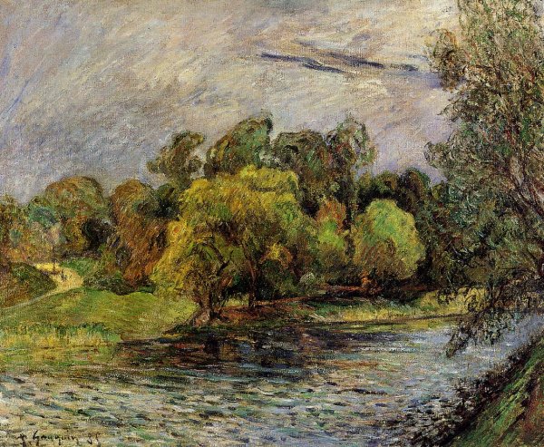 Ostervold Park, Copenhagen by Paul Gauguin - Hand-Painted Oil Painting Reproduction