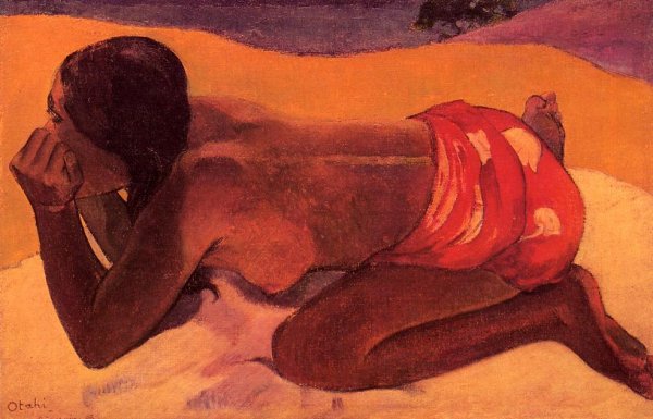 Main Product Photo of Otahi also known as Alone Painting by Paul Gauguin