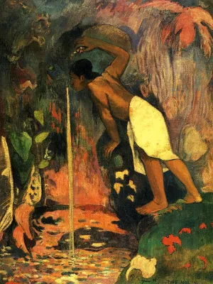 Pape Moe also known as Mysterious Water by Paul Gauguin - Oil Painting Reproduction
