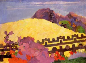 Parahi te Marae also known as There Lies the Temple by Paul Gauguin - Oil Painting Reproduction