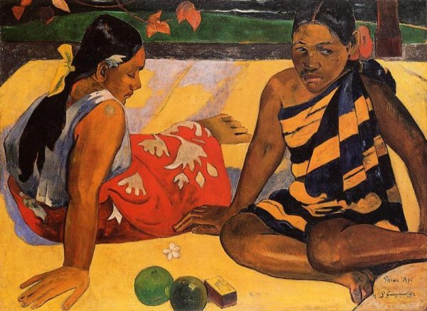 Main Product Photo of Parau Api also known as What News Painting by Paul Gauguin