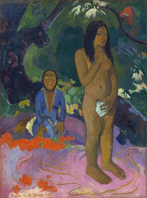 Parau na te Varua ino by Paul Gauguin Oil Painting