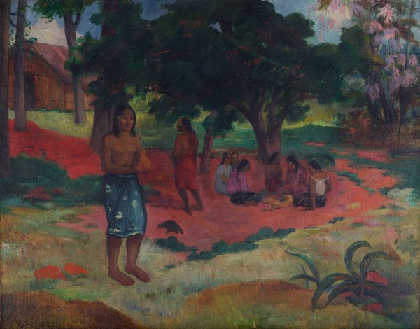 Main Product Photo of Parau Parau  Painting by Paul Gauguin