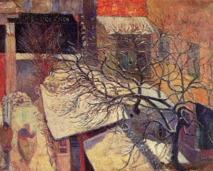 Paris in the Snow by Paul Gauguin Oil Painting