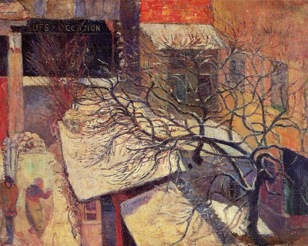 Paris in the Snow by Paul Gauguin - Hand-Painted Oil Painting Reproduction