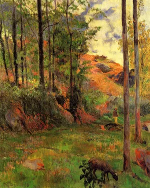 Path Down to the Aven by Paul Gauguin - Oil Painting Reproduction