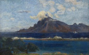 Paysage de Te vaa by Paul Gauguin Oil Painting