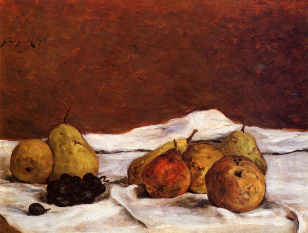 Main Product Photo of Pears and Grapes Painting by Paul Gauguin