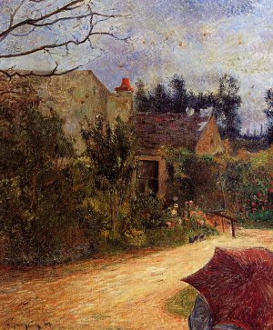 Pissarro's Garden, Quai du Pothuis, Pontoise by Paul Gauguin Oil Painting