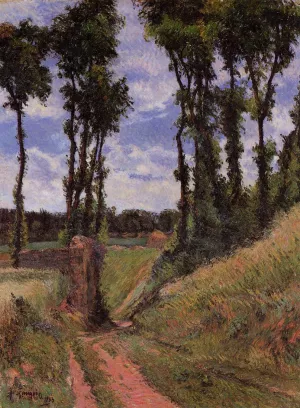 Poplars, Osny painting by Paul Gauguin