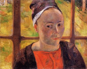 Portrait of a Woman Marie Lagadu by Paul Gauguin Oil Painting
